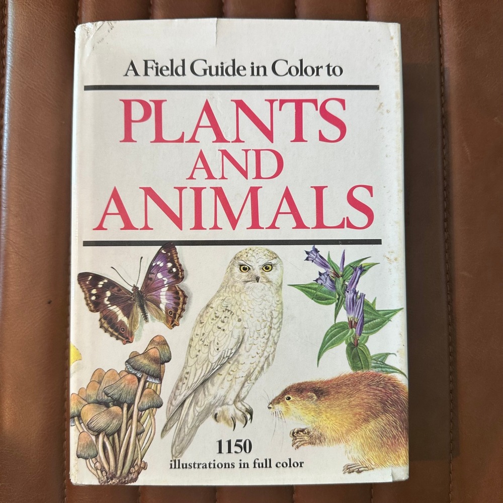 Vintage 1974 Plants and Animals A Field Guide in Color Octopus Books Hardcover